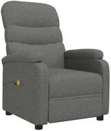 vidaXL Massagesessel Massagesessel Dunkelgrau Stoff (1-St)