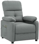 vidaXL Massagesessel Massagesessel Dunkelgrau Stoff (1-St)