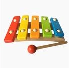 goki Spielzeug-Musikinstrument Xylofon mini, (packung, 2 tlg), farbenfrohe...