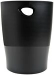 EXACOMPTA Papierkorb 8x Papierkorb Ecobin, 15 Liter, ECOBlack - Schwarz -...