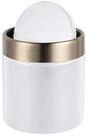 relaxdays Kosmetikeimer Mini Tischm&uuml;lleimer 1,5 Liter, wei&szlig;