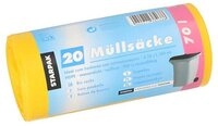 PAPSTAR M&uuml;llbeutel M&uuml;lls&auml;cke, HDPE 70 l 100 cm x 58 cm gelb 23 my 500 Stk