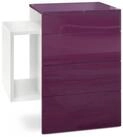 Vladon Nachttisch Queens (Nachttischschrank mit 2 Schubladen, und 1 seitlichem...