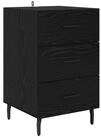 vidaXL Nachttisch Nachttisch Schwarz Eichen-Optik 40 x 40 x 66 cm Holzwerkstoff