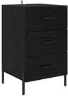 vidaXL Nachttisch Nachttisch Schwarz Eichen-Optik 40 x 40 x 66 cm Holzwerkstoff