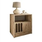 Lookway Nachttisch NELA mit Lamellen und Schublade (1x Nachttisch), Breite: 51...