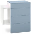 Vladon Nachttisch Queens (Nachttischschrank mit 2 Schubladen, und 1 seitlichem...