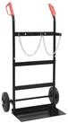 vidaXL Rollwagen Handwagen Schwarz und Rot 63 x 43,5 x 110 cm Stahl, (1 St)