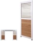 MCW Pavillonseitenteil MCW-P65-L, 68x220 cm, Aus Aluminium in Holzoptik
