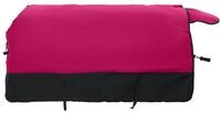 vidaXL Tierdecke Pferdedecke Rosa und Schwarz 145 cm Polyester