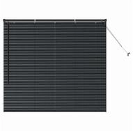 Rollo Balkenjalousien Schwarz 130 x 140 cm Aluminium, vidaXL