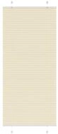 vidaXL Plissee, Plissee Creme 100x200 cm Stoffbreite 99,4 cm Polyester