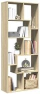 vidaXL Regal NA Raumteiler-B&uuml;cherregal Sonoma Eiche 67x25x161,5cm Spanplatte