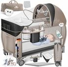 KIDIZ Baby-Reisebett, Babybett Kombi Set mit Matratze & Wickelauflage ab Geburt...