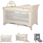 Lorelli Baby-Reisebett Reisebett Torino plus 2 Ebenen, Wickelauflage Spielbogen