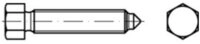 Contorion Schraube DIN 564 Form A Sechskantschraube VG M12x60 Stahl 8.8 blank m.