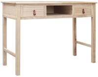 vidaXL Schreibtisch Schreibtisch Natur 110 &times; 45 &times; 76 cm Holz