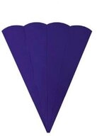 Folia Schult&uuml;te Schult&uuml;ten Rohling - 68 cm sechseckig dunkelblau 5er Pack.