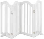 relaxdays Universalschutzgitter Wei&szlig;es Absperrgitter 92 cm hoch