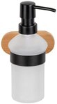 WENKO Seifenspender Orea Bamboo, 300 ml Fassungsverm&ouml;gen, Halterung aus...