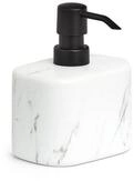 Zeller Present Seifenspender Marmor, Keramik, wei&szlig;, 480 ml, 11 x 8,1 x 13,2 cm