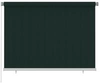 Rollo Au&szlig;enrollo 205 (B) x 140 (H) cm Dunkelgr&uuml;n HDPE, vidaXL