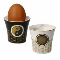 Goebel Eierbecher Goebel Eierbecher 2er Set Lotus, New Bone China, Bunt, 23500791,