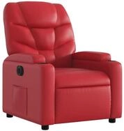 vidaXL Sessel Relaxsessel Elektrisch Rot Kunstleder (1-St)