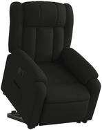 vidaXL Sessel Relaxsessel mit Aufstehhilfe Elektrisch Schwarz Stoff (1-St)