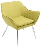 CLP Loungesessel Caracas Stoff, hochwertige Polsterung&Metallgestell