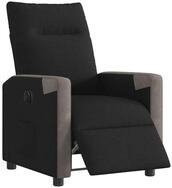 vidaXL Sessel Relaxsessel Elektrisch Schwarz Stoff (1-St)