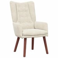 vidaXL Sessel Sessel Creme 63 x 67 x 94 cm Samt (1-St)
