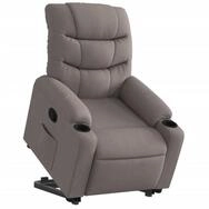 vidaXL Sessel Relaxsessel mit Aufstehhilfe Taupe Stoff (1-St)