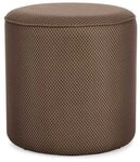 Feeling4Home Pouf Olesya aus Waben-Stoff &Oslash; 42 cm, Tierra
