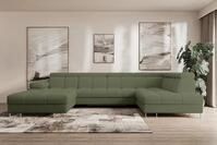 ALTDECOR Wohnlandschaft COMA U, Couch mit Schlaffunktion, Wohnzimmer -