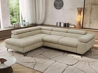 MKS M&Ouml;BEL Ecksofa PABLO L, Set, HR35-Schaum, Metallbeinen, Wellenfedern,...