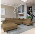 Masseno Ecksofa RUBANO mit Schlaffunktion U-Form, Sofa mit Bettkasten