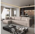 Masseno Ecksofa OLVERA mit Schlaffunktion L-Form, Sofa mit Bettkasten