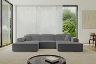 ALTDECOR Wohnlandschaft IREA-U1-v3, Sofa Praktische Bequeme Funktionsecke Couch