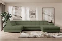 ALTDECOR Wohnlandschaft COMA U, Couch mit Schlaffunktion, Wohnzimmer -