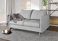 S-Style M&ouml;bel 2-Sitzer Sofa Azalea mit Schwarz Metall F&uuml;&szlig;en aus...