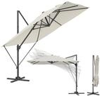 SONGMICS Sonnenschirm, LxB: 270,00x270,00 cm, Ampelschirm, UPF 50+, um 360&deg;...