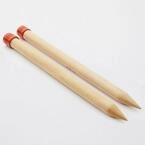 KnitPro Rundstricknadeln Jackenstricknadeln JUMBO Birch 35,00 mm 30 cm 1 Paar