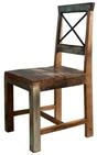 Massivmoebel24 Holzstuhl NATURE OF SPIRIT, Stuhl Altholz 45x45x95 mehrfarbig...