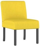 vidaXL Sessel Polsterstuhl Hellgelb Stoff