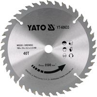 Yato Kreiss&auml;geblatt Hartmetall S&auml;geblatt 190x16mm 40Z (Hartmetall S&auml;geblatt
