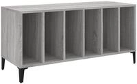 vidaXL Seitenschrank Plattenschrank Grau Sonoma 100x38x48 cm Holzwerkstoff...