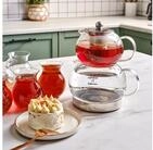 Karaca Teekanne Karaca x Refika G&ouml;nl&uuml;bol Borosilikat Glas-Teekannen-Set, 2.1L, XL