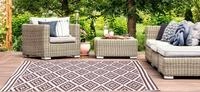 Jet-Line Outdoorteppich Garten Teppich Outdoor Kunststoffteppich AUSTIN br