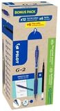 PILOT Tintenroller Greenpack Gelschreiber-Set blau/transparent 04 mm...